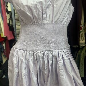 Elegant Lavender Smocked Dress